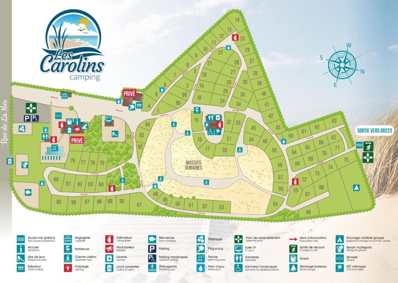 Camping Les Carolins Saint-Lo-d'Ourville Exterior photo